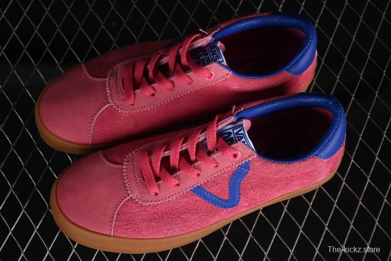 Vans Vault Og Sport Low Retro Suede Canvas Vulcanized Shoes in Dragon Fruit - VN000CQRCHL