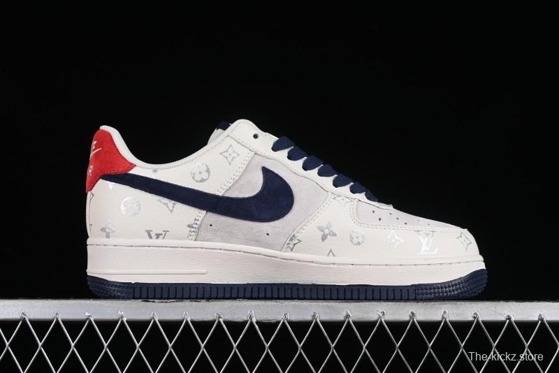 Nike Air Force 1 '07 Low LV Collaboration - Off White Navy Blue Casual Shoes CV1724-111