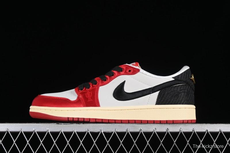 Nike Trophy Room x Jordan 1 Low OG "Away" Casual Sneakers - FN0432-100