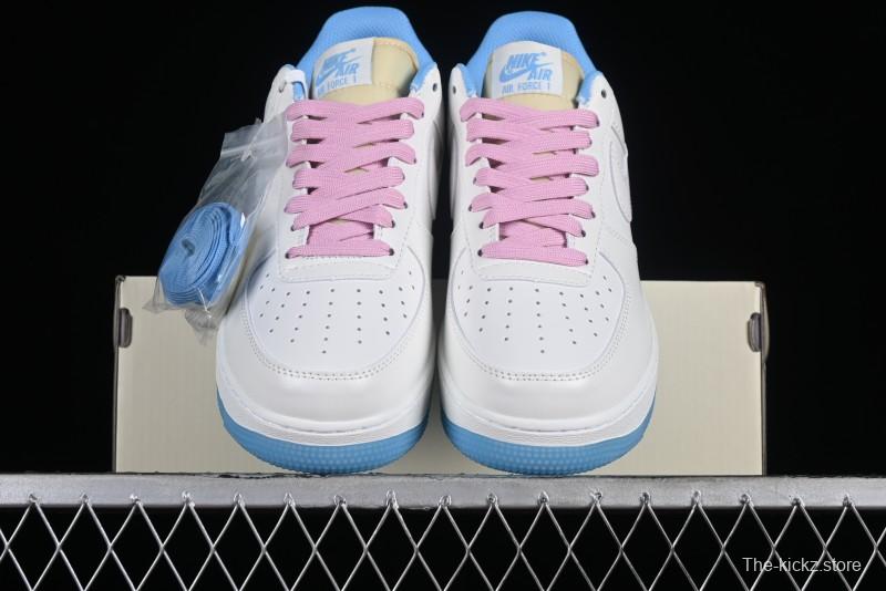 Nike Air Force 1 '07 Low Color-Changing Thermal-Activated White Blue Pink Casual Sneakers - LC5688-001