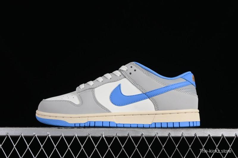 Nike Dunk Low SB "Athletic Department" Grey Blue Leather Skateboarding Shoes - FN7488-133