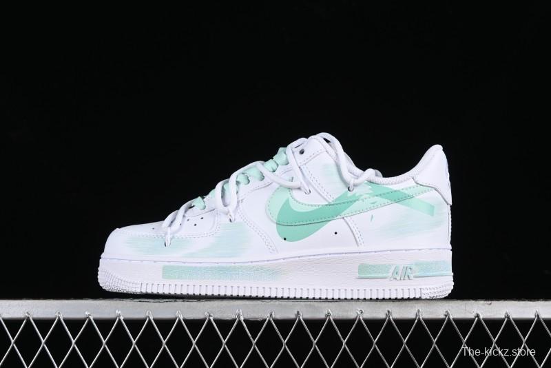 Nike Air Force 1 '07 Low Anime Themed Custom Swoosh Strap Casual Sneakers - ZH0316-023