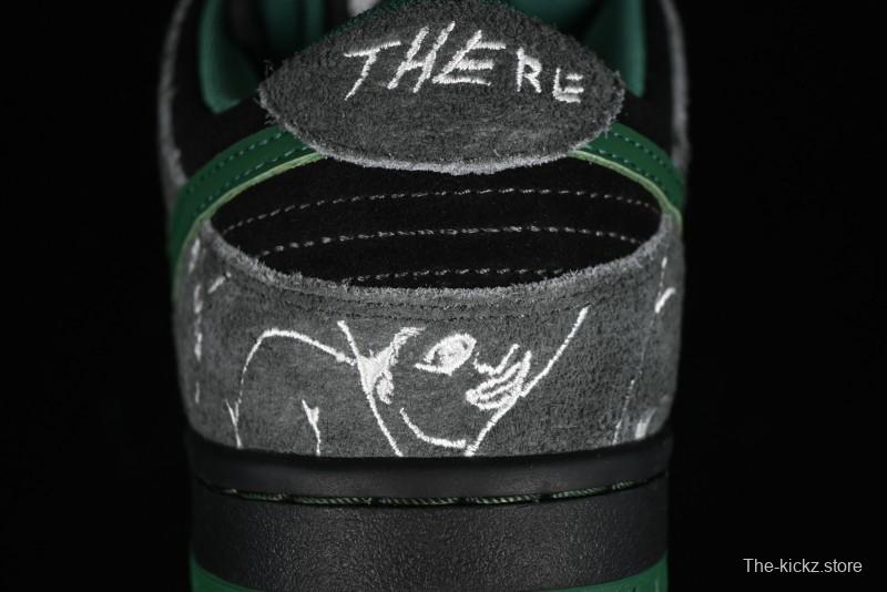 Nike There Skateboards x Nike SB Dunk Low Graffiti Art Style Collaboration SB Low Top Casual Skate Shoes - HF7743-001