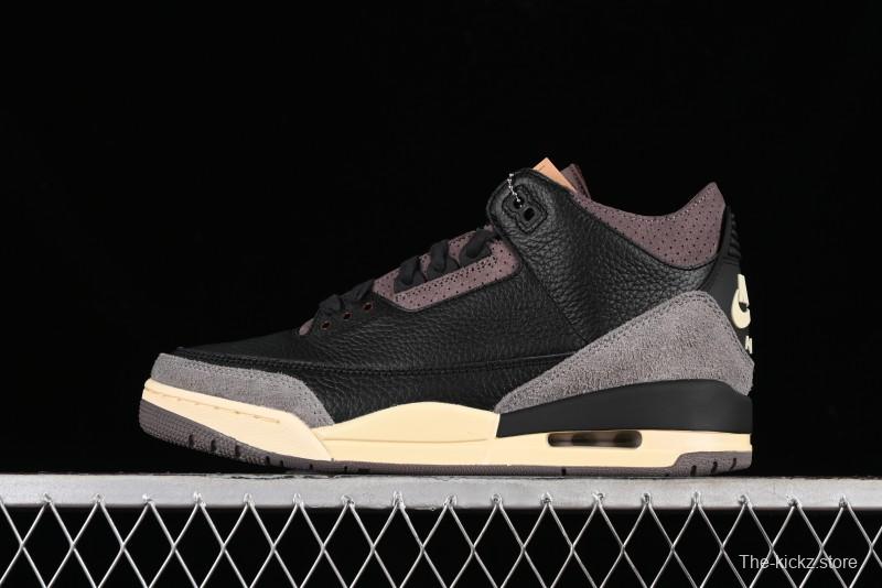 Nike A Ma Maniere x Air Jordan 3 Retro Black Sneakers - FZ4811-001