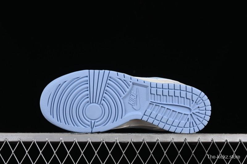 Nike SB Dunk Low Supreme Collaboration - Sky Blue Canvas Anniversary Custom Low-Top Casual Skate Shoes - BB6698-513