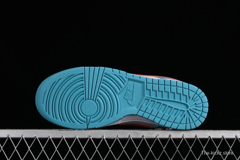 Nike SB Dunk Low Casual Skate Shoes in White Green Orange - DV0833-102