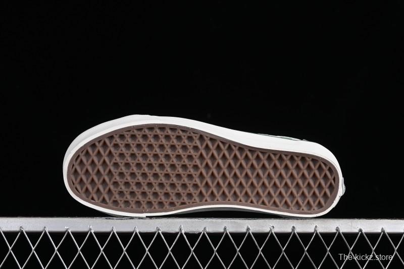 Vans Old Skool Reissue 136 Checkerboard Green Retro Canvas Shoes - VN000MT6V0N