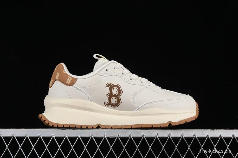 New York Yankees MLB Chunky Runner Denim Monogram Lightweight Casual Sneakers - 3ASHCRM3N43BRS