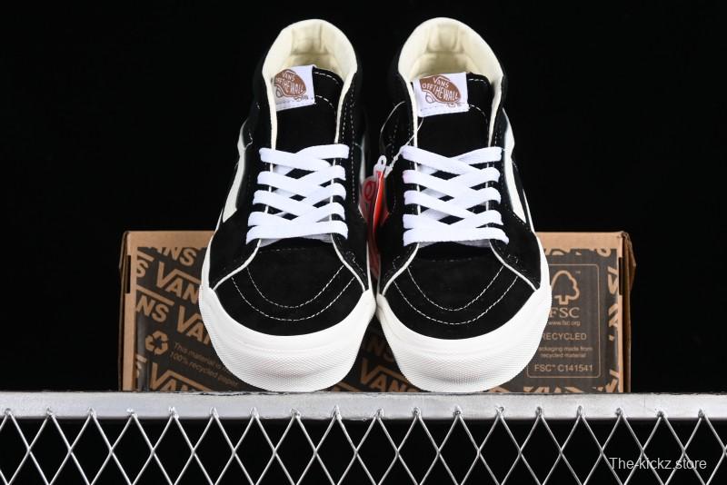 Vans SK8-Hi VR3 Eco-Friendly Black & White Mid-Top Classic Casual Canvas Shoes - VN0A4UWIVNE