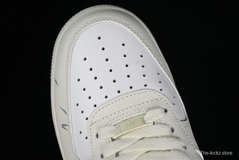 Nike Air Force 1'07 Low "MUD" Casual Sneakers with Bamboo Forest and Wandering Swordsman Print - XC2351-110