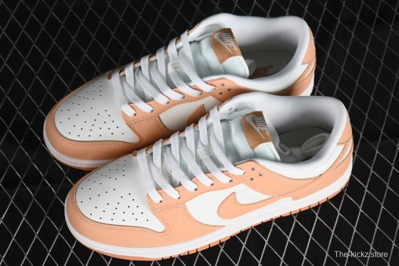Nike Dunk Low "Harvest Moon" SB Skateboarding Shoes in Beige Orange - DD1503-114