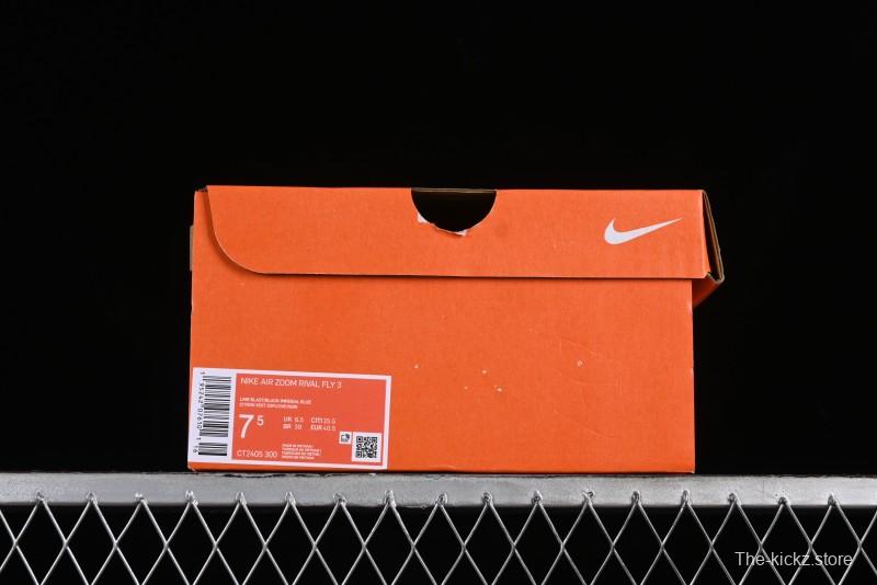 Nike Zoom Rival Fly 3 Lightweight Fabric Comfortable Cushioned Anti-Slip Low-Top Casual Running Shoes - CT2405-300