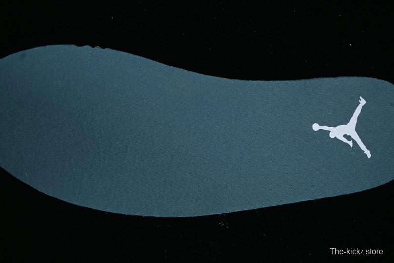 Nike Air Jordan 1 Mid Basketball Shoes with Oxidized Green Leather and Perforated Toe - FQ7720-103