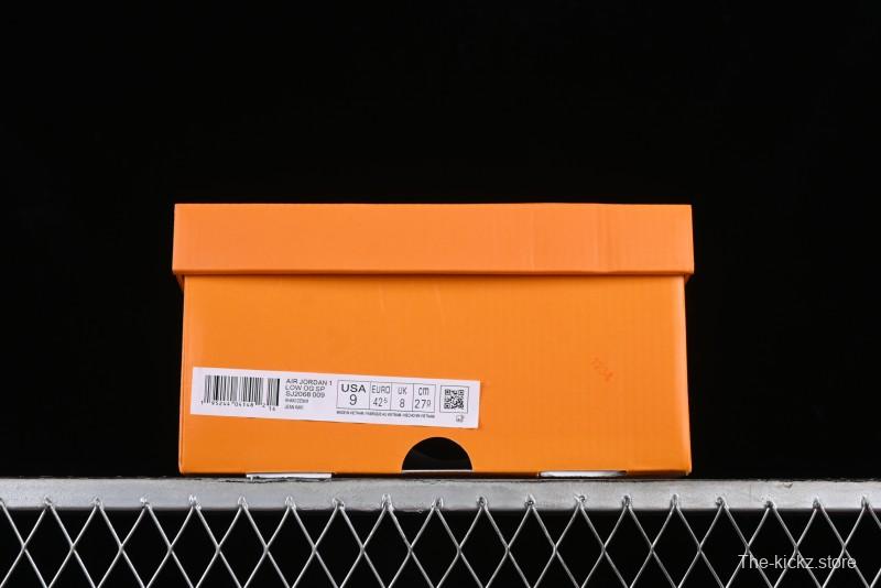 Nike Travis Scott x Fragment Design x Jordan Air Jordan 1 Low OG SP AJ1 LV Khaki Denim Casual Sneakers - SJ2068-009