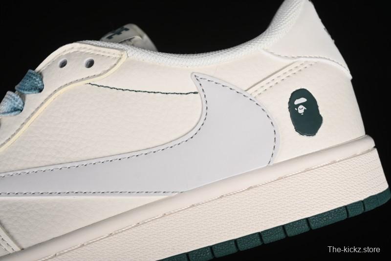 Nike Travis Scott x Fragment Design x Air Jordan 1 Low AJ1 Bape Collaboration - XY2688-100