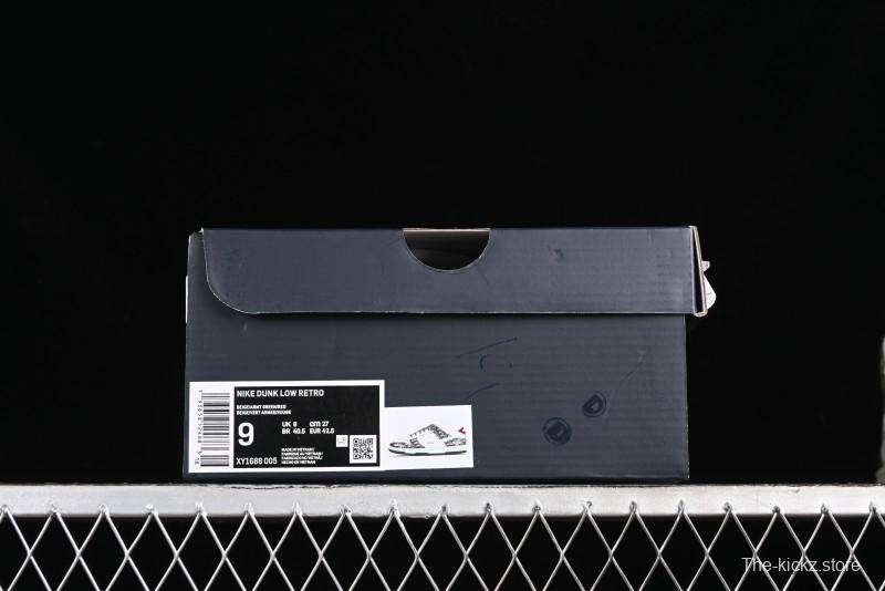 Nike SB Dunk Low Dior Collaboration - Navy Blue Pattern Anniversary High-End Custom Low-Top Casual Skate Shoes - XY1688-005