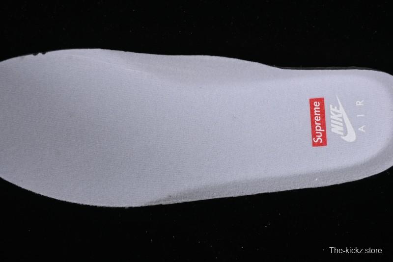 Supreme x Nike Air Force 1 '07 Low Casual Sneakers with Full-Length Air Solo Cushion - CU9225-010