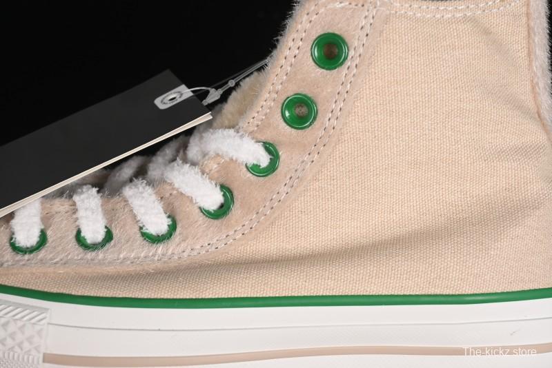 Converse Zoo Happy Pets Series High-Top Casual Sneakers with Plush Lining for Autumn Winter - A12768C