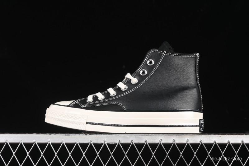 Converse Chuck 70s High Top Canvas Sneakers with Fur Lining in Black & White - A13863C