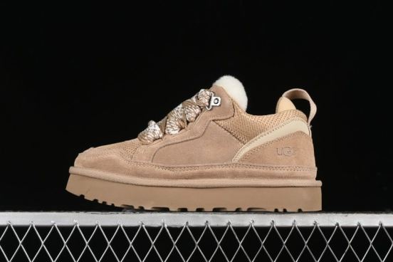 UGG Classic Ultra Mini Melange Low-Top Casual Shoes with Dual-Color Flat Laces - 1144032