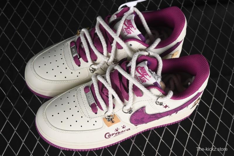Nike Air Force 1 '07 Low x Capybara "Flute Blowing Boy" Casual Lace-Up Sneakers - LV0506-660