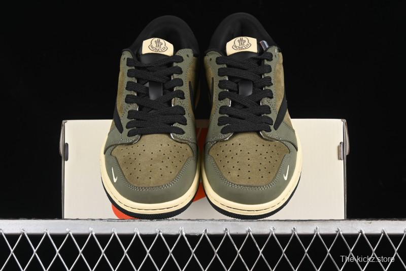 Nike Travis Scott x Fragment Design x Air Jordan 1 Low OG SP AJ1 Sneakers - CH6336-007