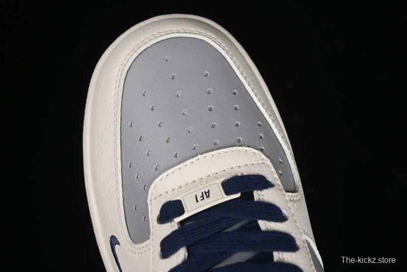 Nike Air Force 1 '07 Low Bape Collaboration - Deep Blue Grey Low-Top Casual Sneakers BB6566-206
