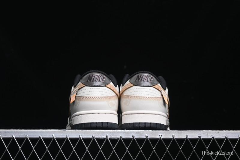 Nike Dunk Low Panda Prank Pioneer Knight Sandstorm Black Brown Low Top Casual Skate Shoes - DD1391-100