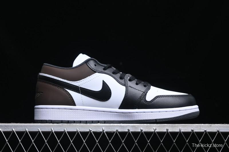 Nike Air Jordan 1 Low AJ1 Retro Casual Sneakers in Black/Brown - 553558-152