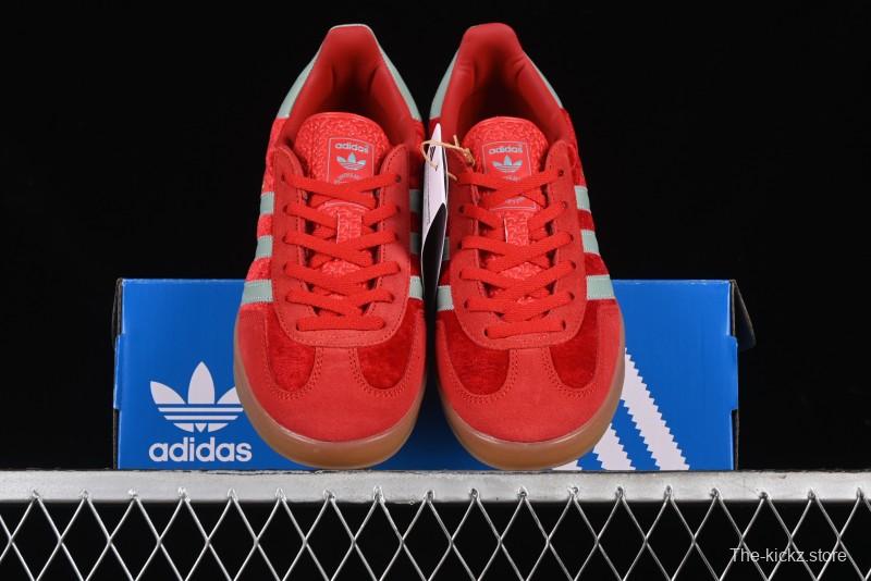 Adidas Originals Gazelle Indoor Sneakers with Thick Sole for Casual Wear Non-Slip耐磨 Low-Top Board Shoes - IG6786