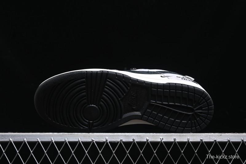 Nike SB Dunk Low The North Face Collaboration - Grey Black Double Swoosh Anniversary Custom Low-Top Casual Skate Shoes - XX3168-108