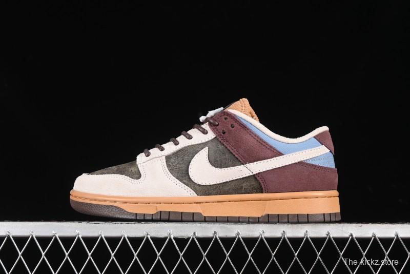 Nike Dunk Low Retro "Love & Peace" Casual Sneakers in Vintage Brown - HQ3459-212