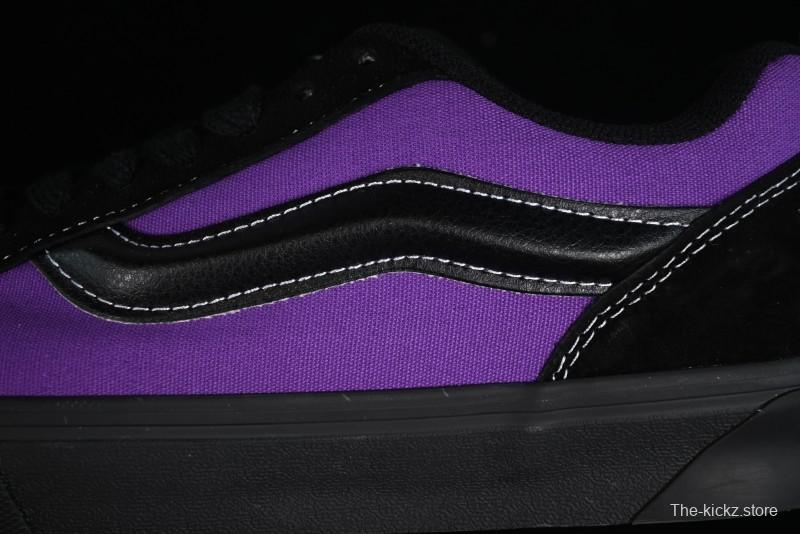 Vans Classics Knu Skool Black Purple Slip-On Shoes - VN0009QCSWE
