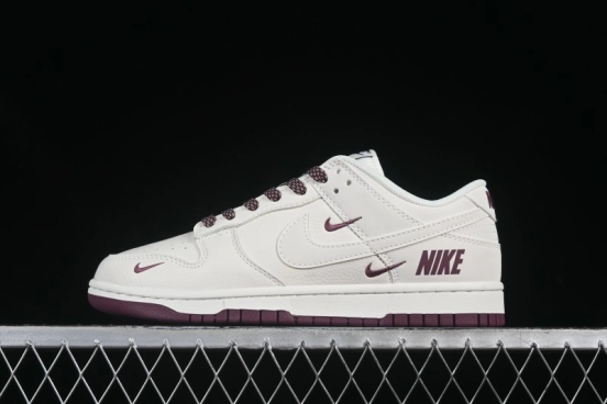 Nike SB Dunk Low Retro Skate Shoes in Burgundy Red - NK5639-322
