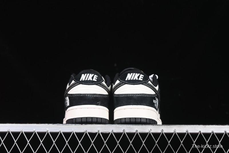 Nike SB Dunk Low The North Face Year of the Snake Black White Black Swoosh Anniversary Custom Low-Top Casual Sneakers - FC1688-210