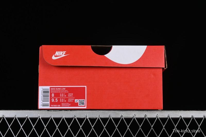 Nike Dunk Low SB Casual Skate Shoes in Obsidian/University Blue Colorway - FN7800-400