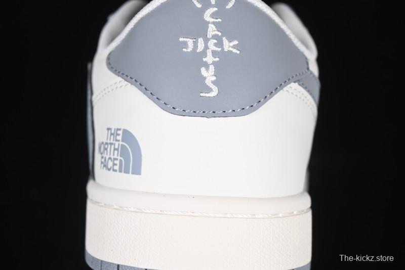 Nike Travis Scott x Fragment Design x Air Jordan 1 Low OG SP AJ1 Retro Sneakers with Unique Collaboration Details - XZ5158-002