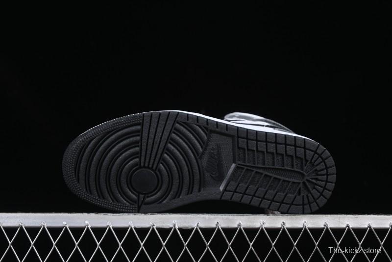 Nike Air Jordan 1 Mid AJ1 Basketball Shoes in Black White Silver - DQ8423-103