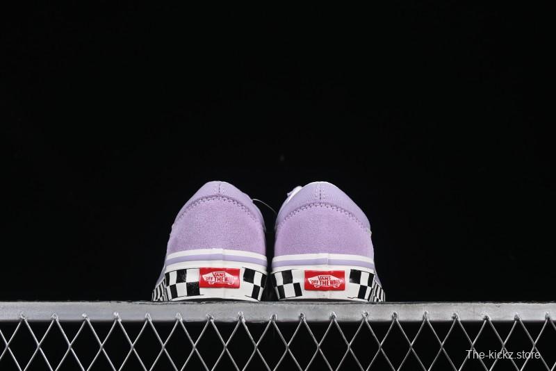 Vans Old Skool Reissue 136 Purple Checkerboard Retro Canvas Shoes - VN000MT6E3N