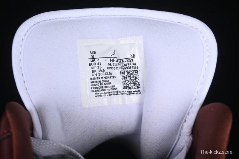 Nike Air Jordan 1 Low AJ1 White University Red Casual Sneakers - HF3148-102