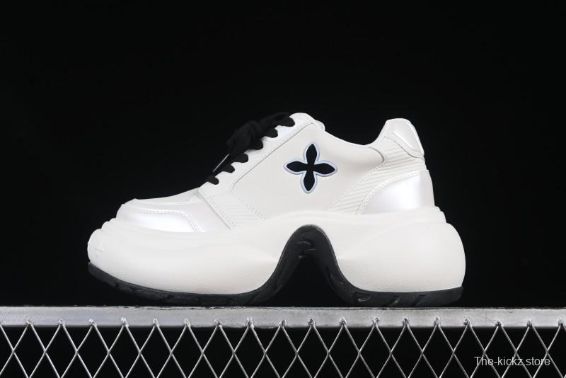 SMFK FUTURE RIPPLE Low-Top Fashion Sports Casual Shoes in White - AJD4