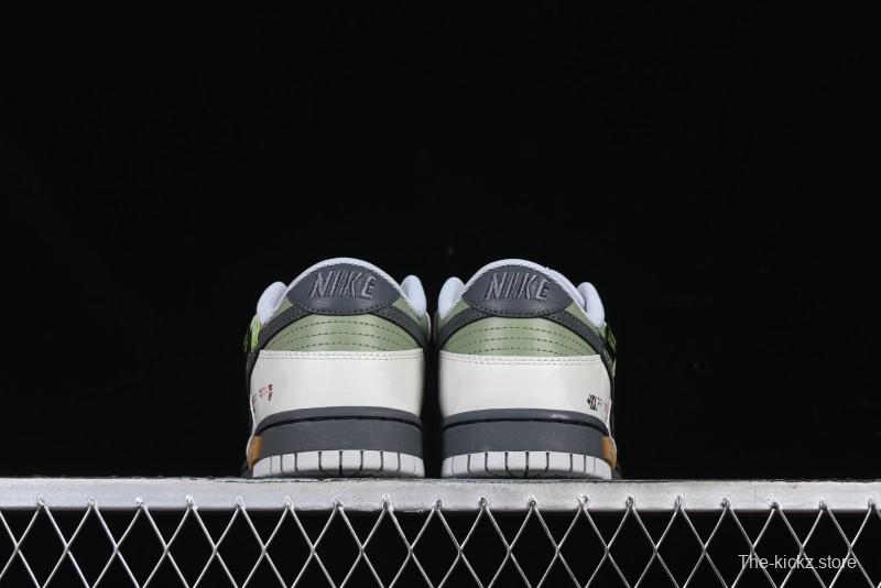 Nike Dunk Retro Low Grey Fog Panda Prank Mountain Theme Casual Sneakers - DD1391-103