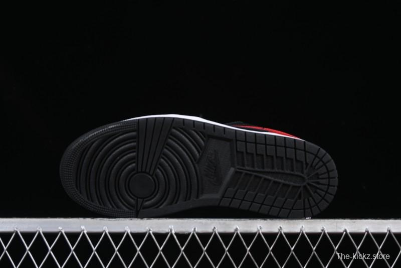 Nike Air Jordan 1 Low AJ1 Red Black Low Top Casual Sneakers - 553558-067