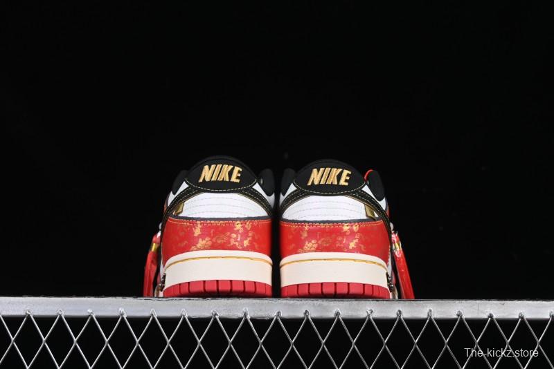 Nike SB Dunk Low Chinese New Year Celebration Red Anniversary High-End Custom Low-Top Casual Skate Shoes - RW1220-005