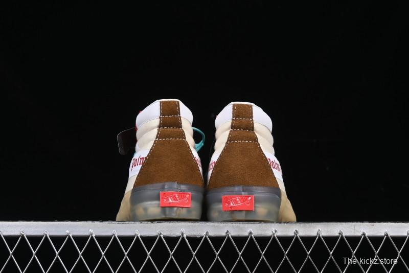 Palm Angels x Vans Sk8-Mid Mid-Top Casual Skate Shoes with Vintage-Inspired Design - VN000CRPGRN