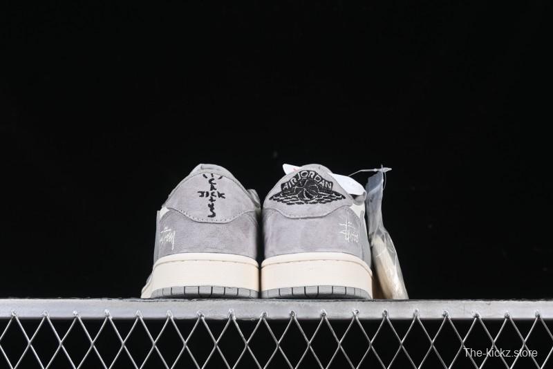 Nike Travis Scott x Fragment Design x Air Jordan 1 Low OG SP AJ1 Retro Sneakers - SJ2068-132