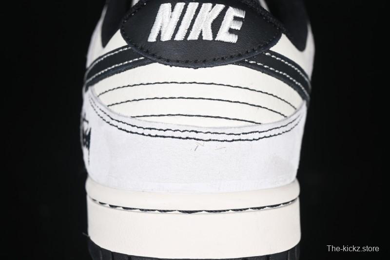 Nike SB Dunk Low Supreme Collaboration Anniversary Custom Low-Top Casual Sneakers - YX5066-220