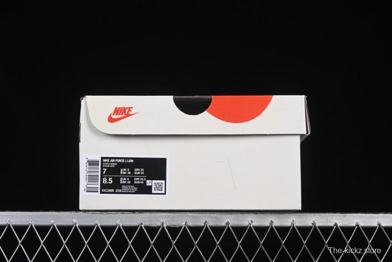 Nike Air Force 1 '07 Low BAPE Collaboration Grey Green Brown Low-Top Casual Sneakers - KK1988-039