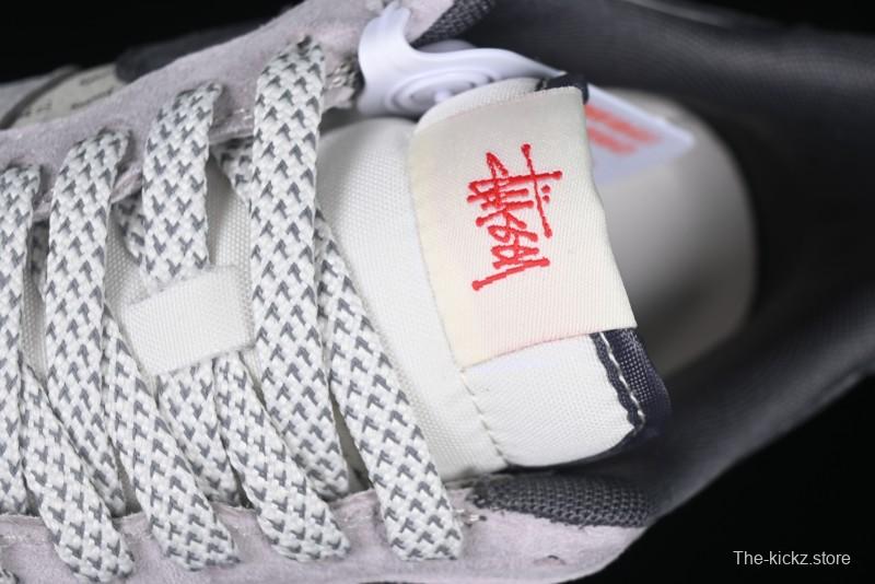 Nike Air Force 1 '07 Low Stussy Collaboration Pig Skin Swoosh Logo Low-Top Casual Sneakers - XS1958-501