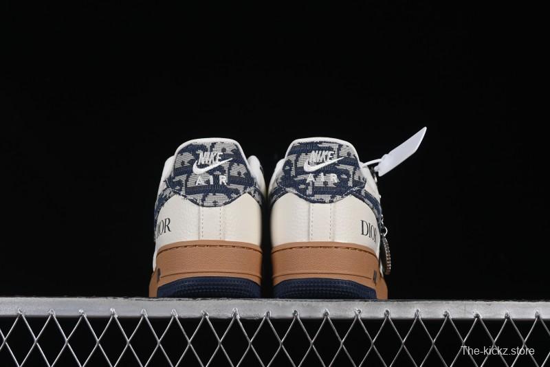 Nike Air Force 1 '07 Low Dior Collaboration Grey Knit Casual Sneakers - KK1988-052